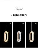 Lámpara Colgante Minimalista Moderna Para Sala De Estar Y Dormitorio Iluminación Ambiental Decorativa Para El Hogar Instalación Interior - details 12
