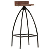 vidaXL Taburetes de cocina 2 unidades madera maciza reciclada - details 2