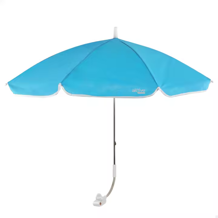 Sombrilla Para Silla de playa, Sombrilla De Playa Para Silla con 8 Varillas y Palo 8 mm Mango con pinza y Flexieble - 1