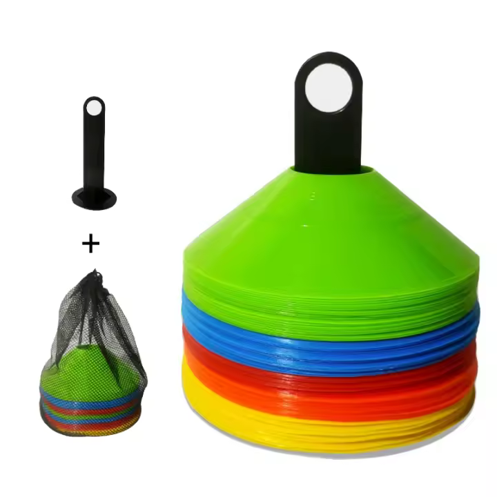 Juego De 10 Conos Cónicos Para Entrenamiento De Fútbol Para Niños Equipo Deportivo De Agilidad Y Evitación De Obstáculos Accesorios De Entrenamiento - 1
