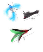 Juguete Interactivo Para Gatos Con Plumas Y Campana Mando a Distancia Para Jugar Con Gatos Juguetes De Caza Simulados Para Gatos Pequeños - details 6