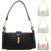 Bolso De Mano De Moda Cuadrado Tendencia Bolso Cruzado Con Correa Ajustable De Cuero PU Satchel Monedero Para Mujer - details 21