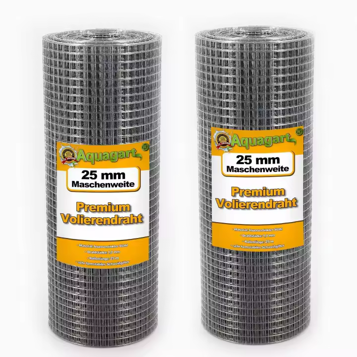 Malla de alambre para cerca de alambre, malla de alambre para aviario de 25m x 0,5m - 1