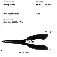 Aguas Proximas Pinzas De Pesca De Acero Inoxidable Retirador De Anzuelos Nariz Larga Multifuncional Portátil Para Pesca - details 1