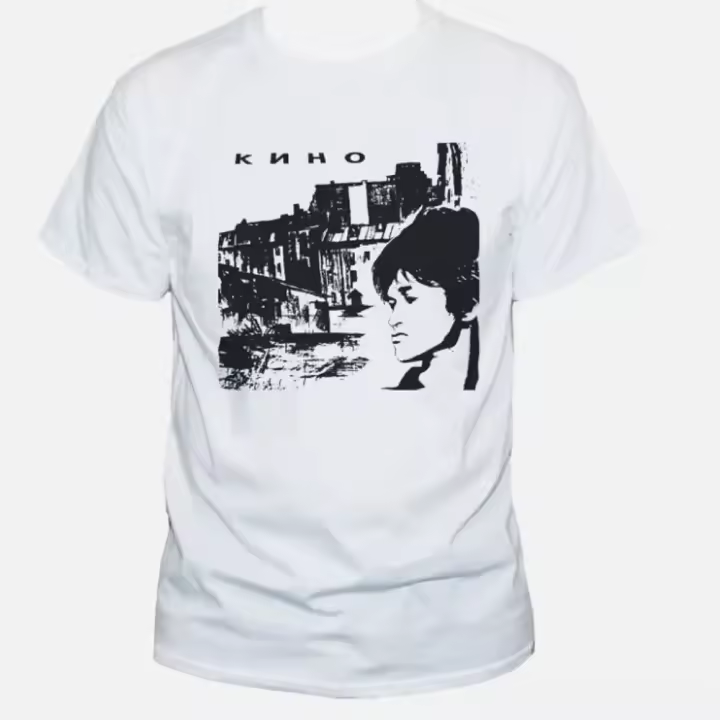 Camiseta De Algodón ZYXZ KINO T-shirt Viktor Tsoi Punk Ruso Nueva Ola Moda Masculina Estilo Casual Cuello Redondo Manga Corta - 1