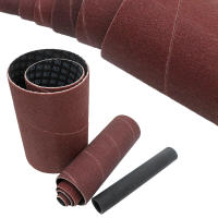 6Pcs Fibras De Enrosque Para Sándwich De Arena Con Papel De Oxiuro De Aluminio 80/120/240 Para Metal Y Carpintería Polvo - details 1