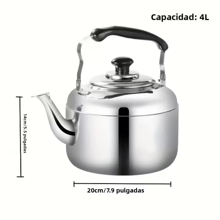 Cabilock Kettle Teapot De Acero Inoxidable Para Estufa Te Kettle Sonido Hervidor De Agua De Acero Inoxidable 1pc - 1