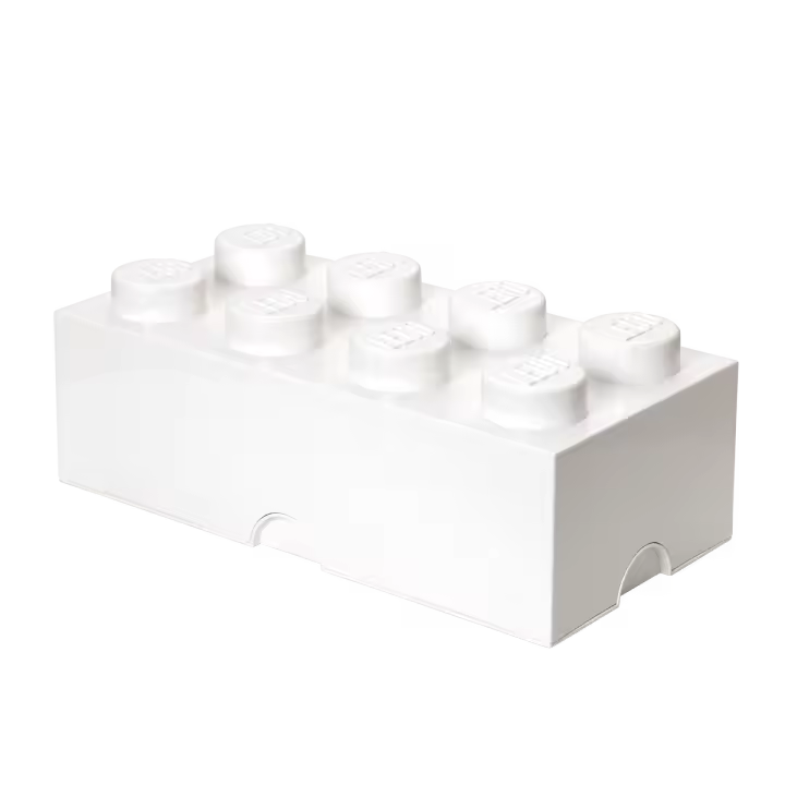 Room Copenhagen Caja de Almacenaje LEGO 8 encajes en color blanco, Apilable - 1
