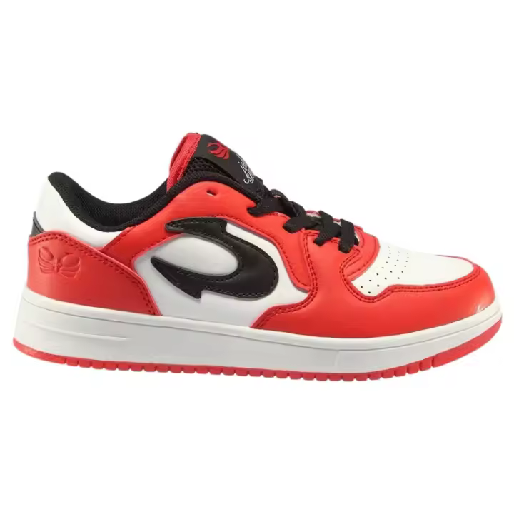 John Smith, Vawen Low Jr, Zapatillas, Sportwear, Flextep, Rubberlast, Piel Sintetica, Niño, Blanco/Rojo, VAWEN LOW_BCORJ// - 1