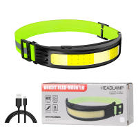 Linterna Frontal COB Sensor Batería Integrada LED Potente Recargable Por USB Impermeable Para Camping Pesca Senderismo - details 7