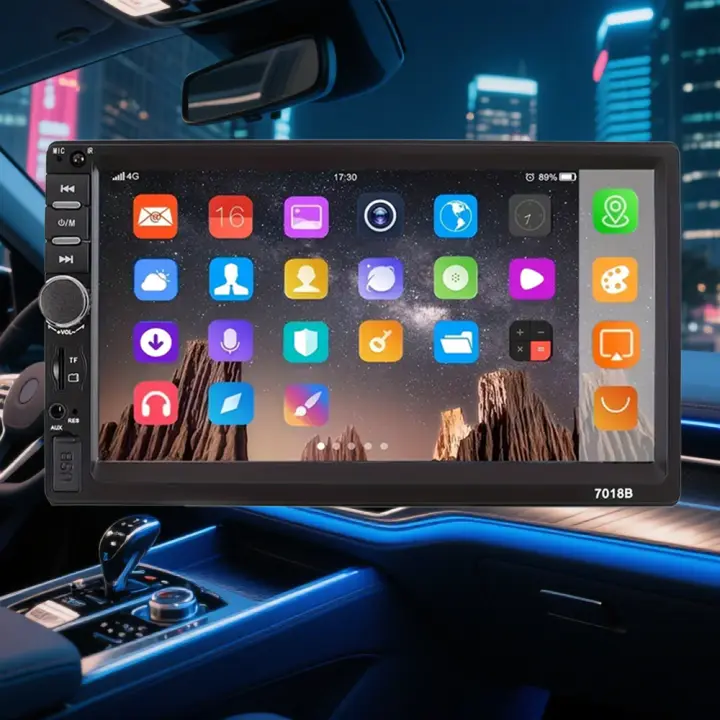 Reproductor Car Stereo Player - 7" LCD 260K Colores, CarPlay Dual, Mando a Distancia IR, Compatibilidad con Varios Vehículos - 1