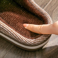 Tacones Bajos Para Hombre De Algodón Suave Y No Resbaladizos De Invierno Tallas Grandes 40-51 Zapatillas Interiores Cómodas Y Cálidas Con Forro De Peluche - details 9