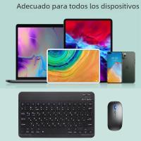 Teclado Y Ratón Inalámbrico Bluetooth EMTRA Para IOS Android Windows Compatible Con iPad Air Mini pro Tabla De Tablet Incluye Batería - details 10
