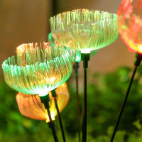 2pcs Luz Solar De Medusa Para Exterior Lámpara LED De Fibra Óptica Para Jardín Villa Lawn Camping Impermeable Iluminación De Camino - details 7