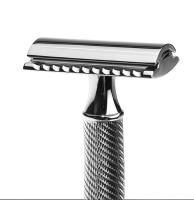 Cepillo De Barba De Seguro De Hoja Sola Premium Para Hombres Con Soporte Y 5 Hojas De Plata Doble Cuchilla De Afeitar De Aluminio Y Latón - details 3