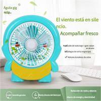 Ventilador eléctrico de dibujos animados para dormitorio de estudiantes, oficina, ventilador de escritorio silencioso, mini ventilador portátil pequeño para el hogar - details 6