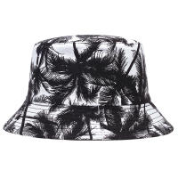 Sombrero De Barril De Algodón Para Hombres Y Mujeres Estampado De Palma Decorativo Casual Para Exterior Y Calle Sombreros De Pescador Panama Sol - details 4