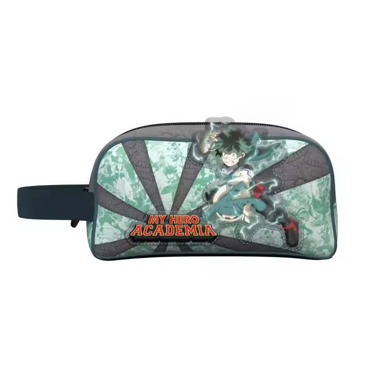 My Hero Academia- Neceser, Bolsa de Aseo, Portatodo, Color Gris, Producto Oficial (CyP Brands) - 1