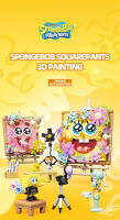 Bloques De Construcción 3D SpongeBob SquarePants Serie Creativa Regalo De Fiestas Para Niños Decoración De Escritorio Bloques De Plástico ABS Tamaño Pequeño Compatible Con Lego - details 0