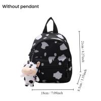 Mochila De Cuadros Divertida Para Mujer Mini Mochila De Moda Casual Bolsa De Mano Para Viaje Tamaño Compacto Material Polyester - details 1