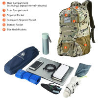 Mochila Táctica Para Hombres 35L Gran Capacidad 3 Días Molle Hking Bolsas Para Camping Y Trekking Al Aire Libre Bolsa De Viaje - details 3