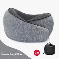 Almohada De Viaje En Forma De Caracol De Espuma De Memoria Soporte Para Cuello Ajustable Portátil Suave Para Descanso Del Mediodía Y Sueño - details 8