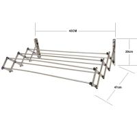 Tendedero de Pared - Tendedero Extensible - Tendedero de acero inoxidable - Tendedero de Pared Extensible | XHC BRICO - details 1