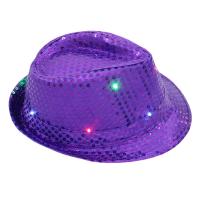 Sombrero De Jazz LED Colorido Para Fiesta Carnaval Luz Encendida Sombrero De Linterna Para Adultos Hombre Mujer Sombrero De Fiesta De Glitter - details 20