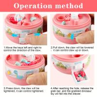 Máquina De Caza De Dinosaurio Mini Para Niños Juguete Interactivo De Padres E Hijos Capturando Muñecos Tamaño Aproximado 10cm - details 0