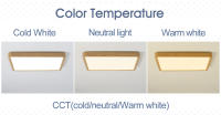 Lámpara De Techo LED Ultrafina 2.4cm MARPOU Con Diseño De Madera Para Sala De Estar Dormitorio Y Cocina 220V 110V Luz Diaria Moderna - details 3