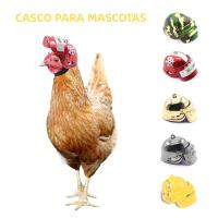 1pc Casco De Pollo Para Pequeños Mascotas Herramienta De Protección Para Pájaros Gansos Cerdas Material De Plástico Previene Mordeduras - details 0