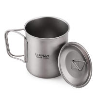 Taza De Camping De Titanio Portátil Con Mano Doblada Adecuada Para Picnic Tamaño 300ml / 350ml / 450ml / 550ml / 650ml / 750ml - details 42