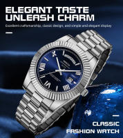 Reloj De Pulsera De Moda Para Hombre NIBOSI Deportivo Y Negocios Con Calendario Y Cuarzo Resistente Al Agua De 30M Material De Acero Inoxidable - details 0