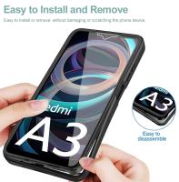 Funda De Silicona De Lujo Para Xiaomi Redmi A3 360° Cobertura Completa Protección Total Para Pantalla Incluye Película De Protección Transparente Anti-Scratch Antisuciedad Resistente Al Agua - details 3