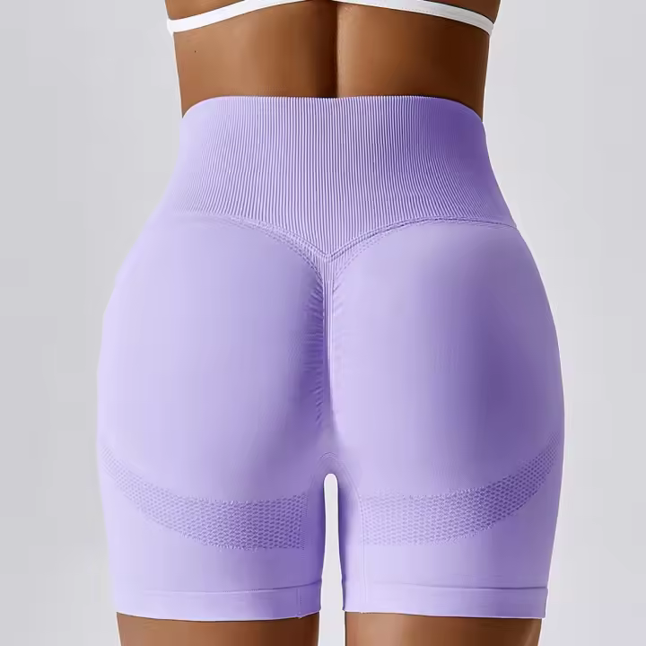 Shorts Deportivos Sin Costuras Para Mujer High Waist Push up Para Ciclismo Running Fitness Yoga Leggings De Gimnasio Ropa De Yoga - 1