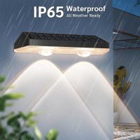 2PCS Luces Solares Para Valla LED RGB Y Blanco Cálido IP65 Impermeables Luces De Escalera Exterior Lámpara Decorativa T-SUNRISE - details 1
