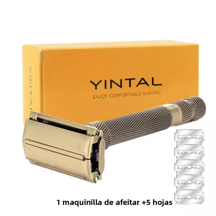 Afeitadora De Seguridad Clásica Ajustable Lujo Diseño Nueva Generación Para Hombres Barbero Afeitadora De Cuchilla Abierta Mariposa - 1