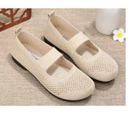 Zapatos Planos Para Mujer Slip on Plegables Con Punta Cuadrada Y Salida Hollow Fashion Casual Para Madres Zapatos Vulcánicos De Tela Algodón - details 9