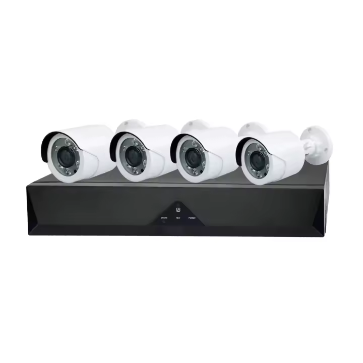 Kit de Monitoreo IVG-G4 4MP para Seguridad con Compresión H.265+, Visión Nocturna IR-CUT, Audio Bidireccional, Detección Humana y Facial, WiFi y Ethernet, WDR, Almacenamiento Local SD, POE y Monitoreo Remoto Compatible iOS/Android - 1