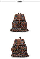 Mochila De Lona Para Mujer Con Estampado Floral Gran Bolsa De Hombro Para Adolescentes Y Niñas Bolsa De Viaje De Fin De Semana Escolar - details 5