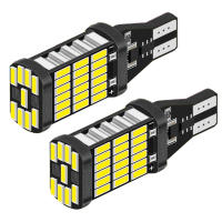2pcs Luz De Freno Retroiluminada LED T15 921 912 W16W T16 Canbus 45SMD Luz De Señal De Volante Luz De Apoyo Blanco Amarillo 12V 24V Universal - details 0