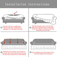 Funda De Sofá Universal Elástica Y Plisada Protección Moderna Sencilla Para Sala De Estar Dormitorio Hotel Material Poliéster - details 1