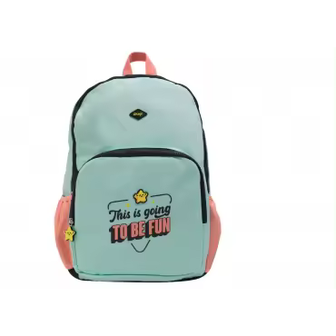 Mochila Backpack con doble zip - This is going to be fun     PERGAMINO - 1