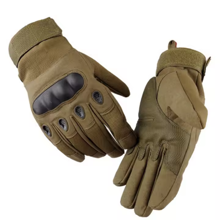 Guantes Tácticos De Halcón Negro Para Deportes Y Entrenamiento Con Capa Dura Cinco Dedos Antideslizantes Microfibra Unisex - 1