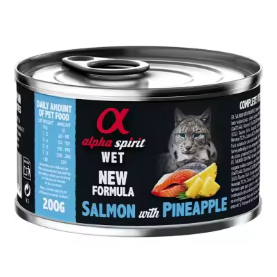 Alpha Spirit Comida húmeda para gatos de Salmón con Piña - 1