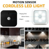Lámpara De Pared LED Con Sensor De Movimiento Luz Nocturna Para Armario Escalera Dormitorio Corredor Decoración Interior Sin Cable - details 7