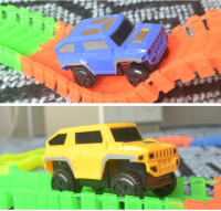 Coche De Rail DIY De Alta Velocidad Con Luz Eléctrica Juguetes Educativos Para Niños Material ABS Batería AA No Incluida - details 25