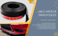 MIAUTO Aleron Delantero de Coche, Pegatina Protector, Parachoques Delantero, Protector Parachoques, Longitud 2.5m, Ancho 60mm, Universal - details 1