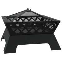 vidaXL Brasero con atizador acero XXL 50 cm - details 2
