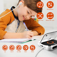 Reproductor De CD Bluetooth Con Pantalla LCD Mini Reproductor De CD Para Coche Con Reproducción USB AUX Batería De 1200 mAh Para Hogar Y Coche Color Pink/Black/White Opcional - details 5